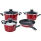 thumbnail image 1 of Bateria Cocina Magefesa Acero Vitrificado Antiadherente 7pzs Coral Rojo, 1 of 3