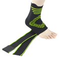 thumbnail image 4 of Ankle Support Brace Elastic Washable Adjustable Compression Comfortable Foot Strap for Gym Riding Sports Foot Protective Green Stripe M, 4 of 8