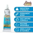 thumbnail image 6 of Aleene's Super Fabric Adhesive 1.5 fl oz, Fast Drying, Clear Permanent Fabric Adhesive, 6 of 12