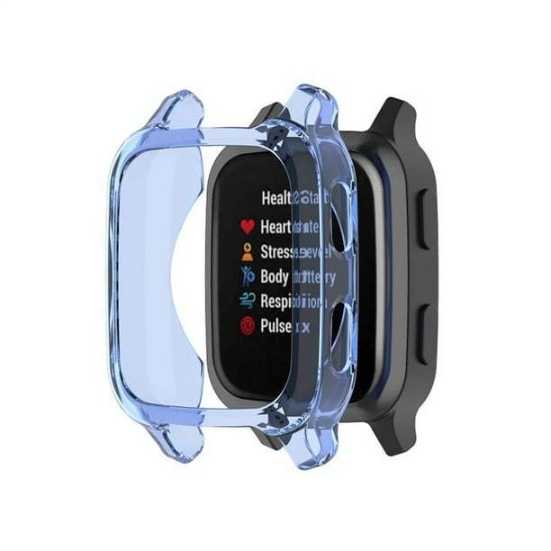 Funda protectora de TPU suave y transparente para reloj inteligente Venu-SQ | Carcasa de TPU transparente flexible | Anti-Arañazos a Prueba de Golpes | Diseño delgado | Fácil acceso a todos los