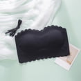 thumbnail image 7 of Womens Seamless Unwired Strapless Convertible Bra Strapless Bras Shirt Tube Fishnet Top Padded Bandeau Bikini Top Spaghetti Strap Tops for Women Sheer Long Sleeve Top V Neck Laye Tops Strapless Padded, 7 of 7