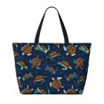 thumbnail image 2 of Daiia Sea Turtles Swimming Beach Travel Bag - Water-Resistant Beach Bag, Lightweight Tote with 7 Pockets for Women and Men - Gym,Pool,Camping,Reusable Grocery Bag, 2 of 7