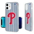thumbnail image 6 of Philadelphia Phillies Text Backdrop Clear iPhone Case, 6 of 7