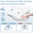 thumbnail image 5 of Aorsher Memory Foam Pillows for Side Sleepers, Cervical Neck Support Pillow with Soft Silk Cover & Cooling Ventilation, Orthopedic Contour Pillow for Neck Shoulder Pain Relief, 5 of 9
