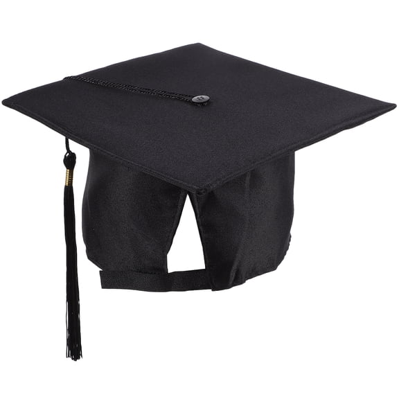 ULTNICE Black Graduation Cap for Adults Made of Felt and Cloth Durable Lightweight Fits All Degrees 2017