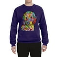thumbnail image 3 of Dean Russo Sweet Poodle Dog Lover Unisex Crewneck Graphic Sweatshirt, Purple, Medium, 3 of 6