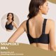 thumbnail image 2 of Sujetador YJSPBL sin aros para espalda, alisa la grasa, negro 34D, para mujer, 2 of 7