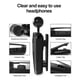 thumbnail image 5 of Auricular Clip Inalámbrico Reducción de Ruido Estéreo Portátil Auriculares Ligeros Auricular para Gimnasio Ejecución de Todos Los Teléfon blanco, 5 of 10