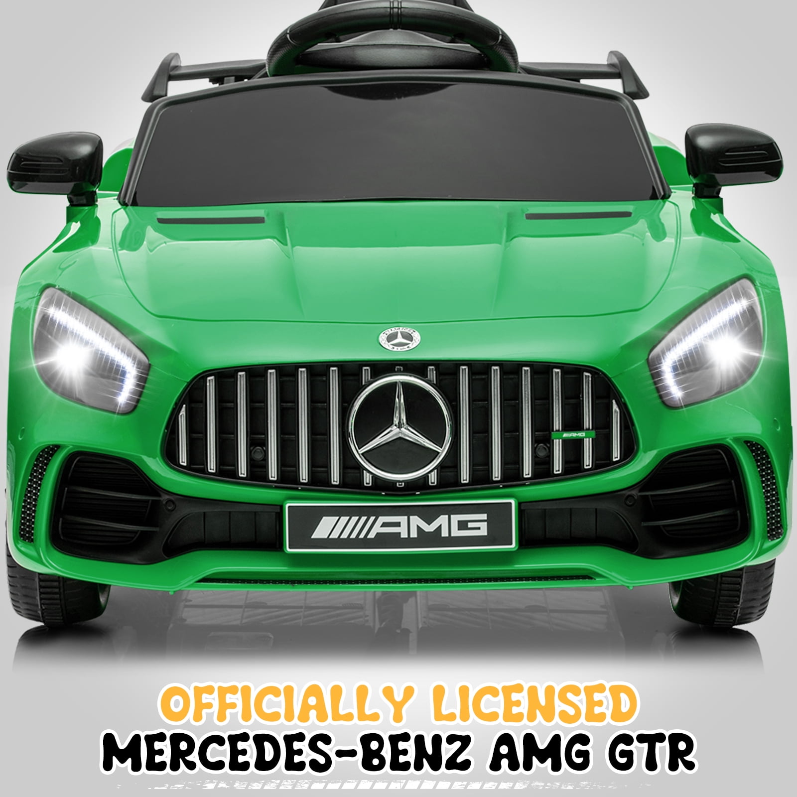 UBesGoo 12V Licensed Mercedes-Benz Electric Ride On Cars Toys for Kids, Power Wheels with Parent Remote Control, Green
