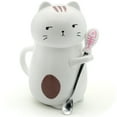 thumbnail image 5 of 14 oz Cute Calico Cat Ceramic Mug with Lid and Spoon - Kawaii Coffee Cup for Women Girls - Lead-Free Tea Tumbler Birthday Gift, 5 of 5