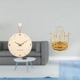 thumbnail image 2 of Reloj de pared,Reloj de pared decorativo para sala de estar,silencioso,Reloj de pared de madera con decoración moderna,Porta tazas,Portavasos de café para encimera Organizador de tazas, 2 of 8