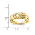 thumbnail image 3 of 14K Yellow Gold Polished Mens DAD Ring, 3 of 4