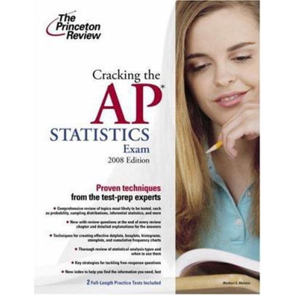 Pre-Owned Cracking the AP Statistics Exam, 2008 Edition (College Test Preparation) (Paperback) 0375428496 9780375428494