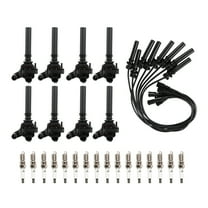 KESSOCCO 8Pcs Ignition Coils 16Pcs Iridium Spark Plugs 8Pcs Spark Plug Wires For Dodge Ram 1500 2500 3500 5.7L V8 UF378