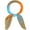 Gradient Orange Blue, variant on Women Gradient Colorful Square Satin Scarves 35" Large Silky Hair Wrap Bandana Gradient Orange Blue 35.4x35.4"
