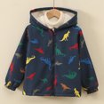 thumbnail image 5 of JAJAHO Toddler And Kids Boys Jacket With Sherpa Lining Cartoon Dinosaur Zipper Winter Coats Sizes 1-7Y, 5 of 8