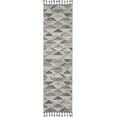 thumbnail image 3 of Nourison Elwood Modern Geometric Grey/Charcoal 2'2" x 8'2" Area Rug, (2' x 8'), 3 of 8