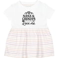 thumbnail image 3 of Inktastic Nana and Grandpa Love Me Girls Baby Dress, 3 of 5