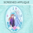 thumbnail image 5 of Disney Frozen Elsa Princess Anna Loop Terry Cloth Hooded Zip Up Swim Cover Up Toddler to Little Kid, 5 of 5