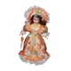 thumbnail image 5 of Muñeca de cerámica de 40 cm con vestido y sombrero para casa de muñecas. Naranja, 5 of 9