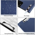 thumbnail image 4 of SKYDUE File Folder Clipboards 1 - Pack Letter A4 Size with Pen Holder for Office School Hospital Supplies, Nursing Clipboards for Document File Organization and Business Supplies, Darkblue, 4 of 5