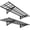 Black-2 pack-1x4 ft, variant on Black 2 pack-1x4 ft Wall Mounted Floating Shelves