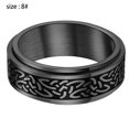 thumbnail image 2 of Anillo de silicona para hombre - anillo de bodas de goma cómodo, transpirable y tallado de 8 mm, 2 of 5