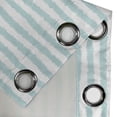 thumbnail image 3 of Ambesonne Aqua Grommet Curtain Single Panel, Sketchy Grunge Stripes, 50"x60", Seafoam White, 3 of 5