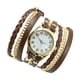 thumbnail image 4 of Reloj de cuarzo para mujer, elegante reloj de pulsera de cuero de varias capas para mujer + reloj de cuarzo para mujer, reloj de pulsera informal, regalo maravilloso., 4 of 4