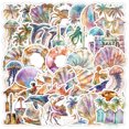 thumbnail image 1 of Calcomanías de vinilo con temática de playa y océano, 50 unidades, impermeables, 1 of 2