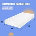 thumbnail image 4 of 12 Inches Cooling-Gel Memory Foam Mattress Medium Firm Feel Memory Foam Mattress Bed in a Box CertiPUR-US Certified, Twin, 4 of 8