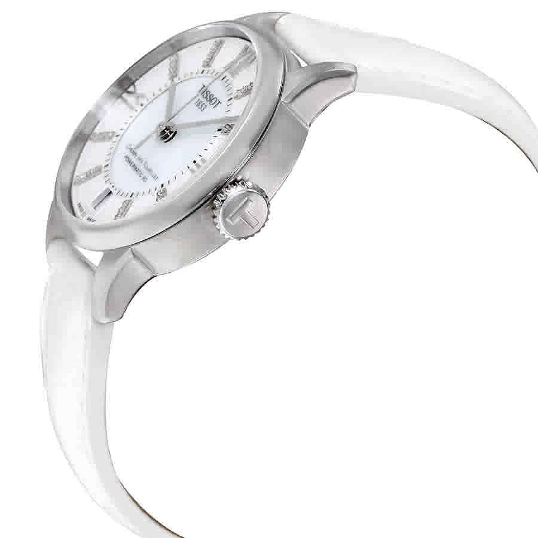 Tissot Chemin Des Tourelles Automatic Ladies Watch, White  display picture 3