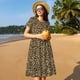thumbnail image 4 of Balery Leopard Print Vestidos sueltos de manga corta para mujer, vestidos de verano 2025, vestidos casuales de corte A con vuelo., 4 of 6