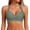 Army Green #44, variant on Women's Navy Blue Cross-Front Bikini Top – Style with Built-In Support, Flattering Swimwear Navy 2XL