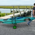 thumbnail image 2 of RAD Sportz Kayak Cart - 220lb Capacity Canoe Dolly with Airless Tires, Aluminum Frame, and Straps for Small Watercraft - Green - Kayak Accessories, 2 of 9