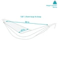 thumbnail image 3 of Sunnydaze Large Two-Person Double Brazilian Hammock For Backyard and Patio - 450 lb Weight Capacity - Oasis, 3 of 5