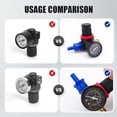 thumbnail image 5 of Aluminum Alloy One-Way Check Valve 10mm, Blue Non-Return Backflow Preventer for Water Oil Gas, Double-Insert, 1 Pack, 5 of 5