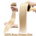 thumbnail image 5 of SEGO Clip in Hair Extensions Human Hair 100% Real Remy Hair 10-24 inch Full Head Thick Hair Pieces Silky Straight Balayage Hair Cleanrance, 5 of 9