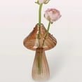thumbnail image 7 of OIUR Mini Mushroom Shape Vase Colorful Transparent Glass Hydroponic Vase Flower Plant Display Vase Home Decoration, 7 of 7