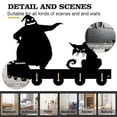 thumbnail image 3 of Halloween Household Decor Wooden Wall Hooks Wall Hanger Coat Rack Keys Bags Clothes Multi-Purpose Keys Handbags Hook Gift for Designer, 3 of 9