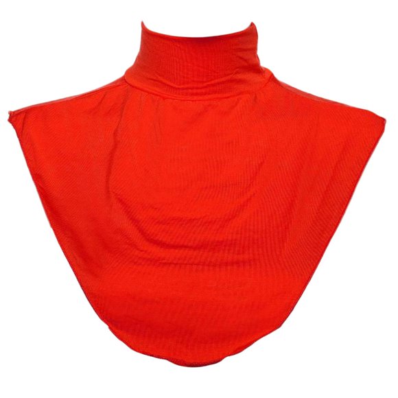 Para Mujer Extraíble Camisa De Imitación Cuello Alto Medio Cuello Muselina Hijab Tops Blusas Cuello Cubierta rojo Macarena cuello de dickey cuello alto