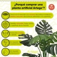 thumbnail image 3 of Planta artificial decorativa moderna Artego con maceta Monstera de 140cm para hogar sala comercio oficina, 3 of 8