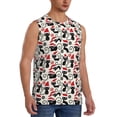 thumbnail image 2 of Balery Christmas Cat Camisetas sin mangas para hombre, absorbe la humedad y protege contra el mal olor.-Small, 2 of 7