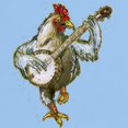 thumbnail image 3 of CafePress - Banjo Chicken T Shirt - Men's Classic Graphic T-Shirt, 3 of 4