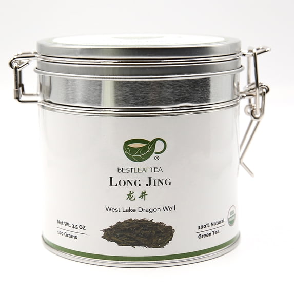 Bestleaftea Organic LongJing Dragon Well Green Tea 3.5Oz/100g