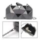 thumbnail image 4 of Bolso de noche para mujer, tipo clutch, con cadena desmontable para el hombro, versátil. NegroA, 4 of 9
