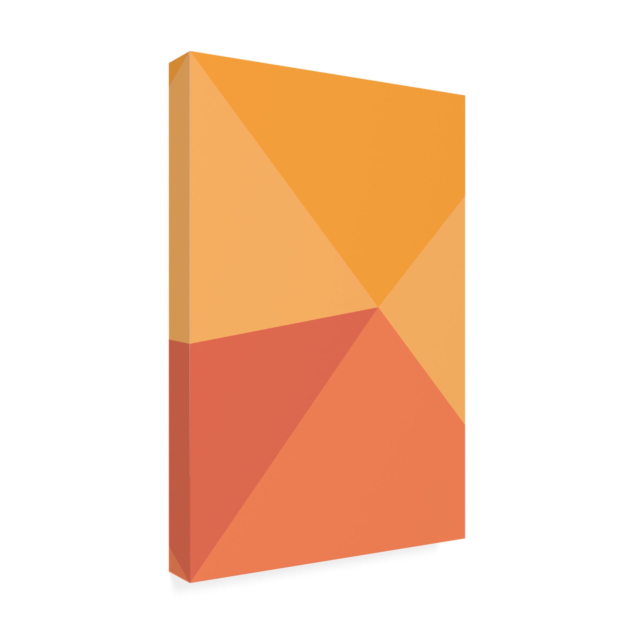 Trademark Fine Art Oju Design Four Triangles Canvas Wall Art