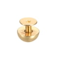 thumbnail image 5 of Unique Bargains 10x6mm Screw Back Rivets Solid Round Head Leather Studs Gold Tone 20 Pack, 5 of 5