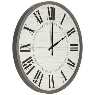 Sorbus Paris Oversized Wall Clock, Centurion Roman Numeral Hands ...