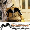 thumbnail image 3 of Fridja 2.5ft Large Hairy Halloween Skull Spider, Horror Red Eyes Skeleton Face Spider Prank Prop for Indoor and Outdoor Halloween Party Decoration Supplies, 3 of 4